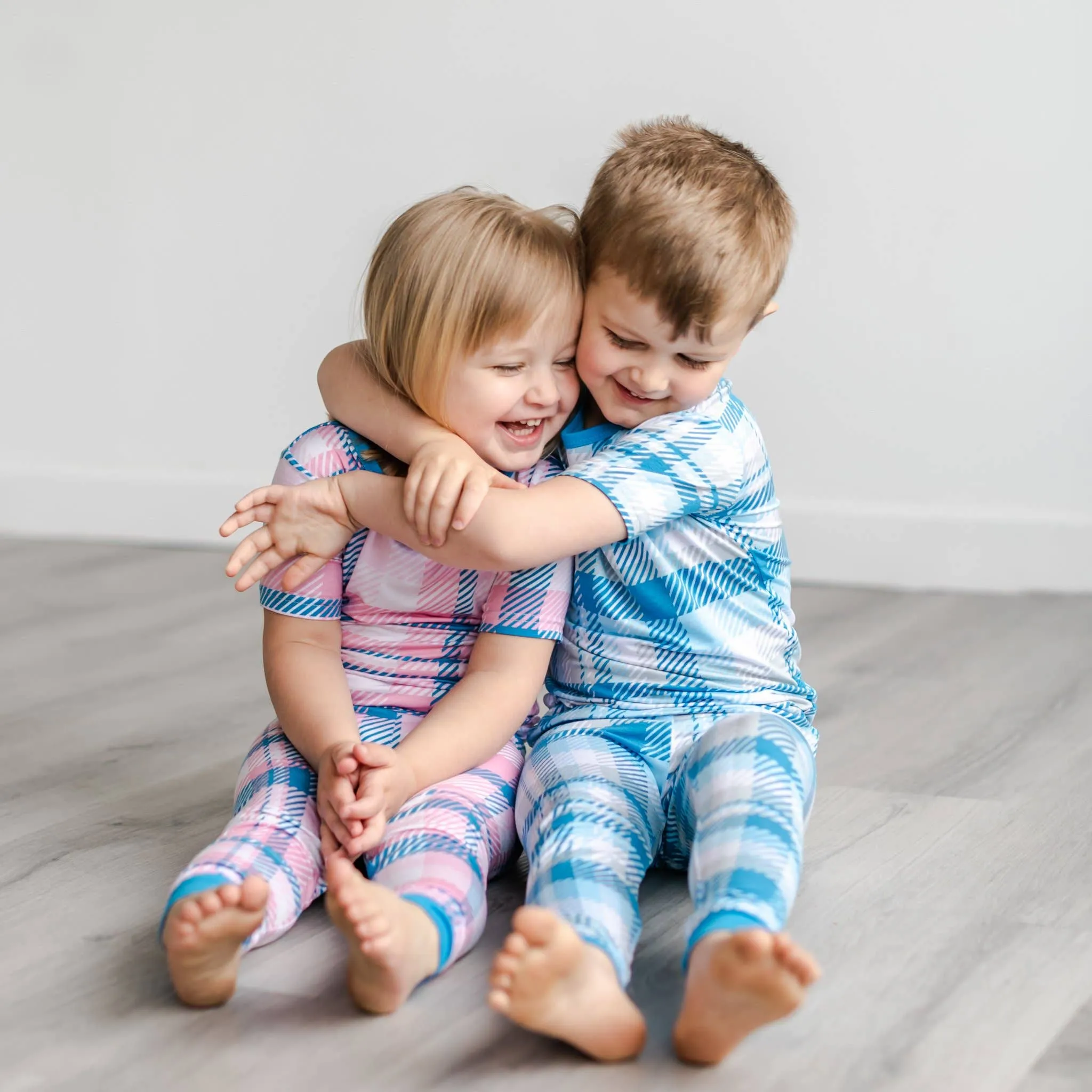 Little Sleepies Blueberry Plaid Bamboo 2pc Pajama Set