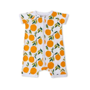 Little Sleepies Clementines Shorty Romper/Sleeper