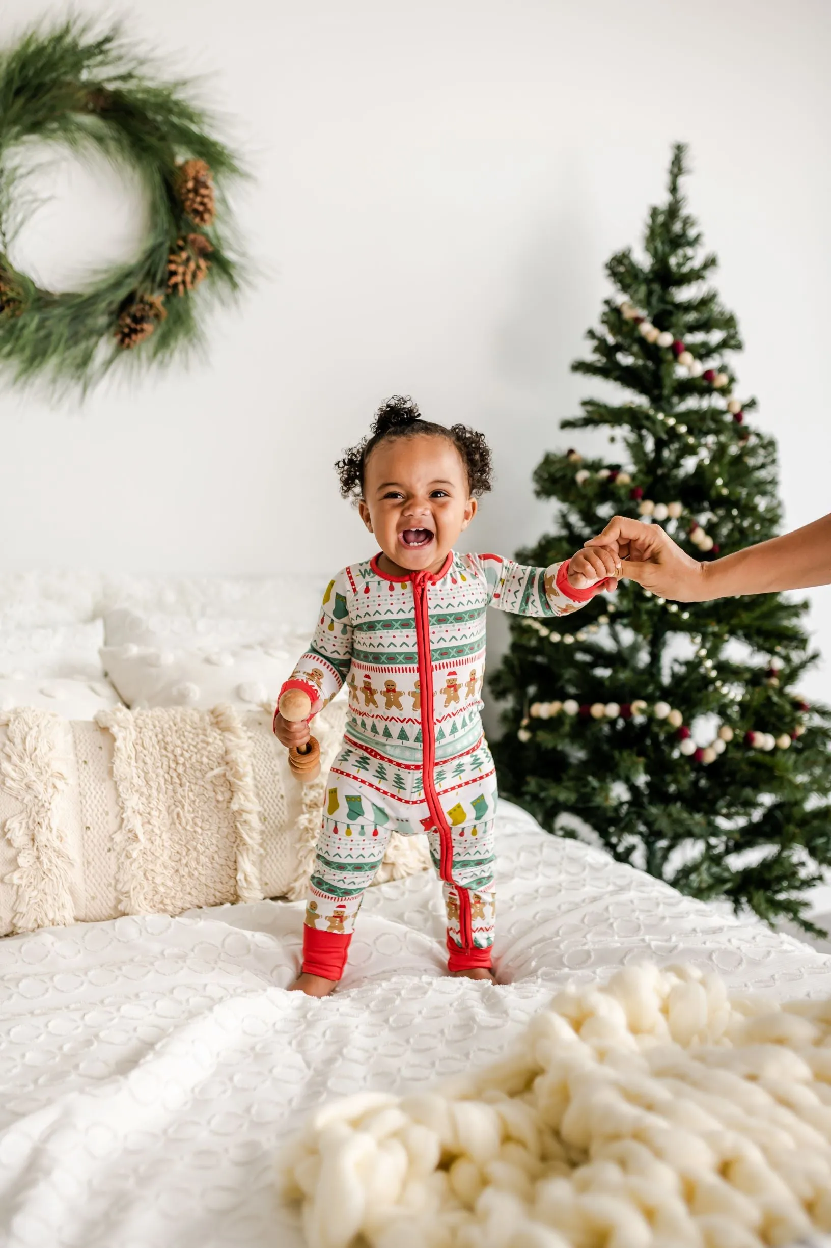 Little Sleepies Fair Isle Bamboo Convertible Romper/Sleeper