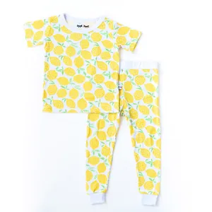 Little Sleepies Lemons Bamboo 2pc S/S Pajama Set