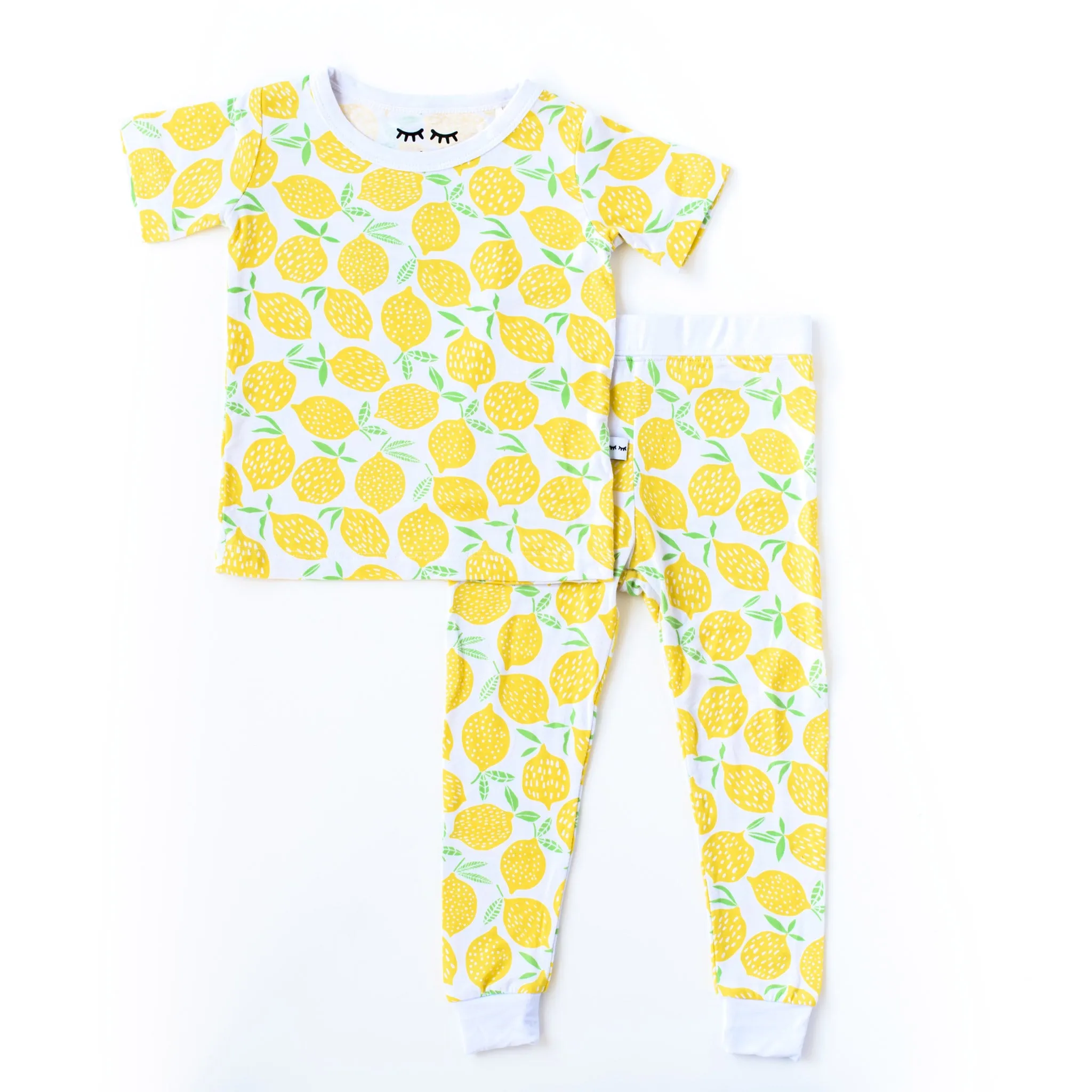 Little Sleepies Lemons Bamboo 2pc S/S Pajama Set
