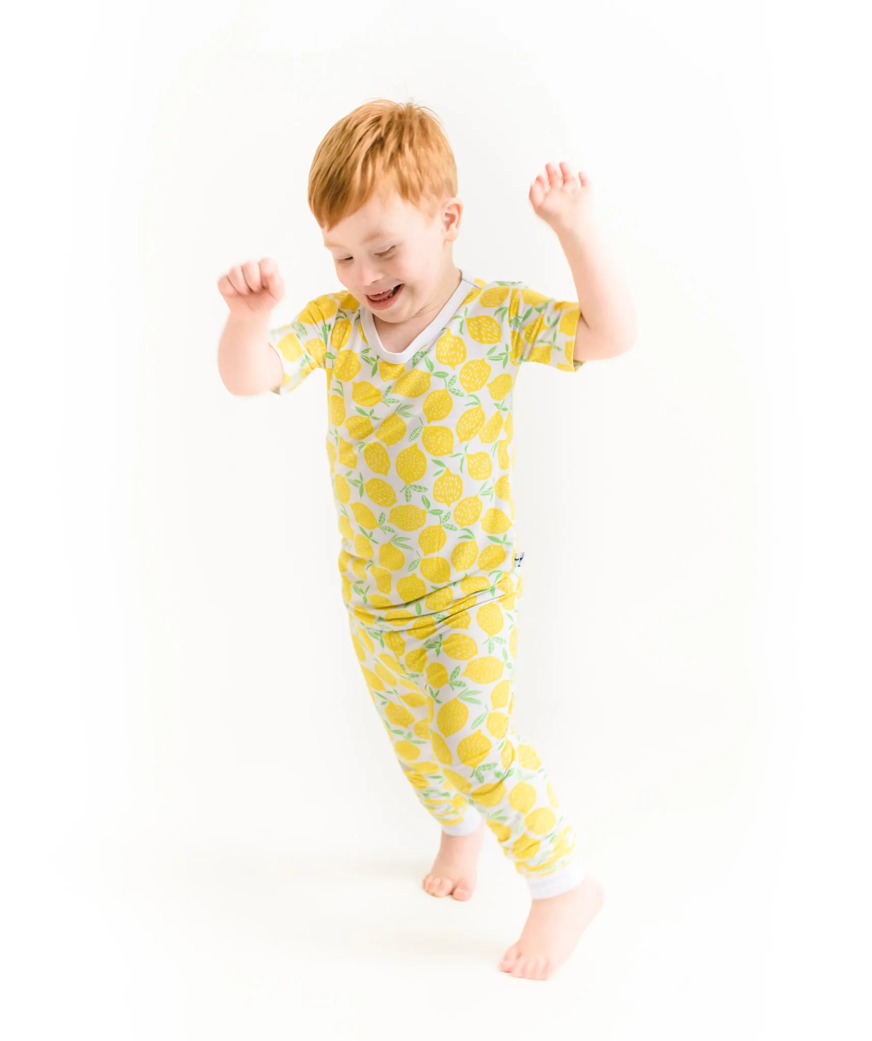 Little Sleepies Lemons Bamboo 2pc S/S Pajama Set