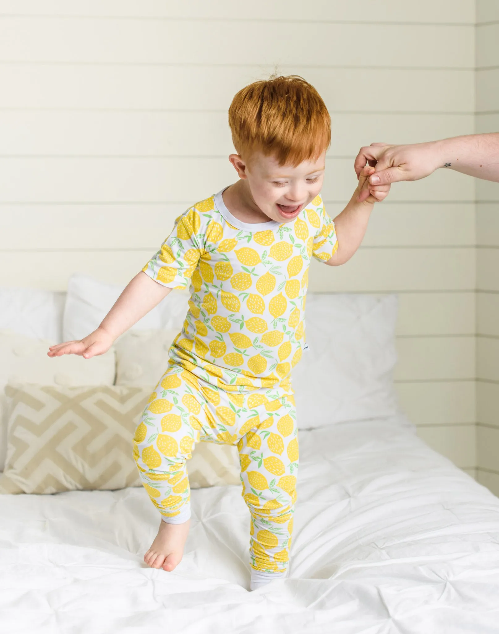 Little Sleepies Lemons Bamboo 2pc S/S Pajama Set