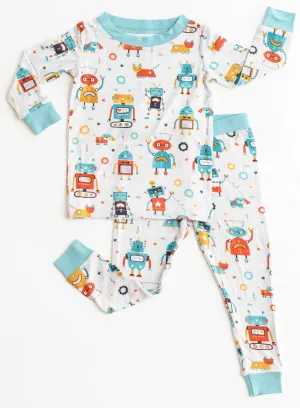 Little Sleepies Robots Bamboo 2pc Pajama Set