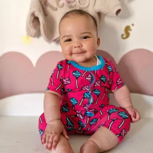 Lollipop print Shortie Romper