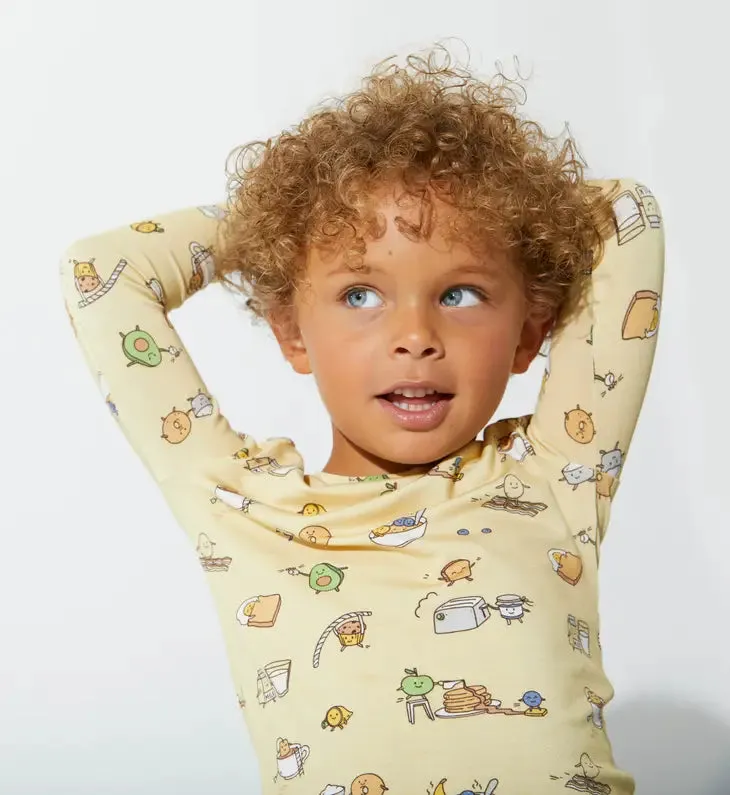 Love You Brunches Bamboo Kids Pajamas