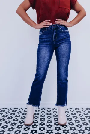 Luca Frayed High Rise Denim Jeans
