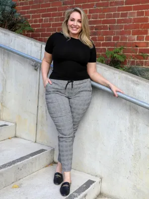 Luka Check Joggers - Grey Check
