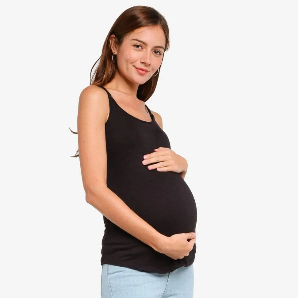 Madalene Nursing Top Camisole Black