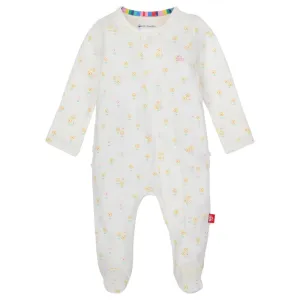 Magnetic Me: Evangeline Organic Cotton Footie with Ruffle