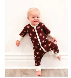 Maroon Bulldog - Zipper Coverall