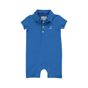 Me & Henry Blue Polo Romper
