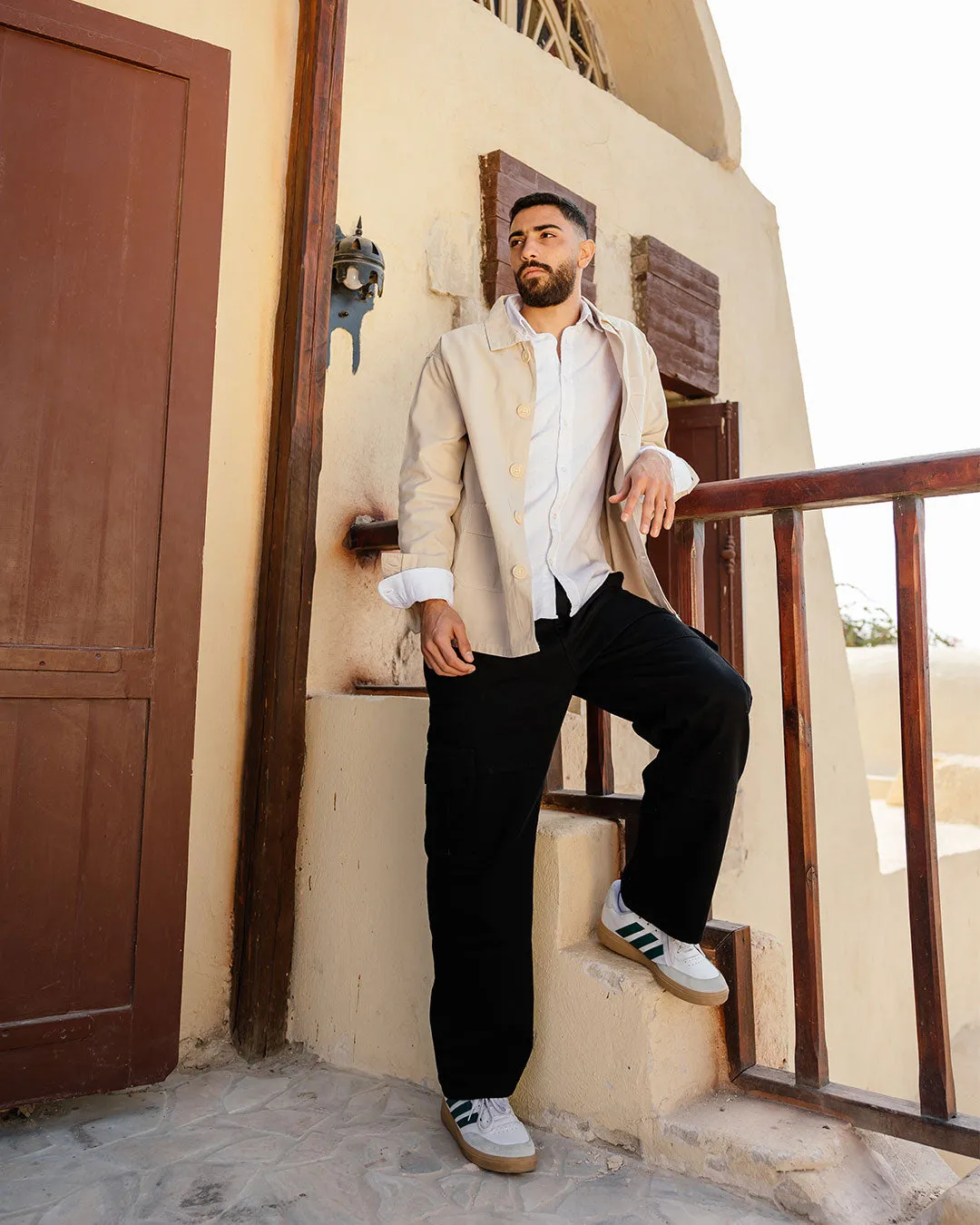 Men Gabardine Overshirt