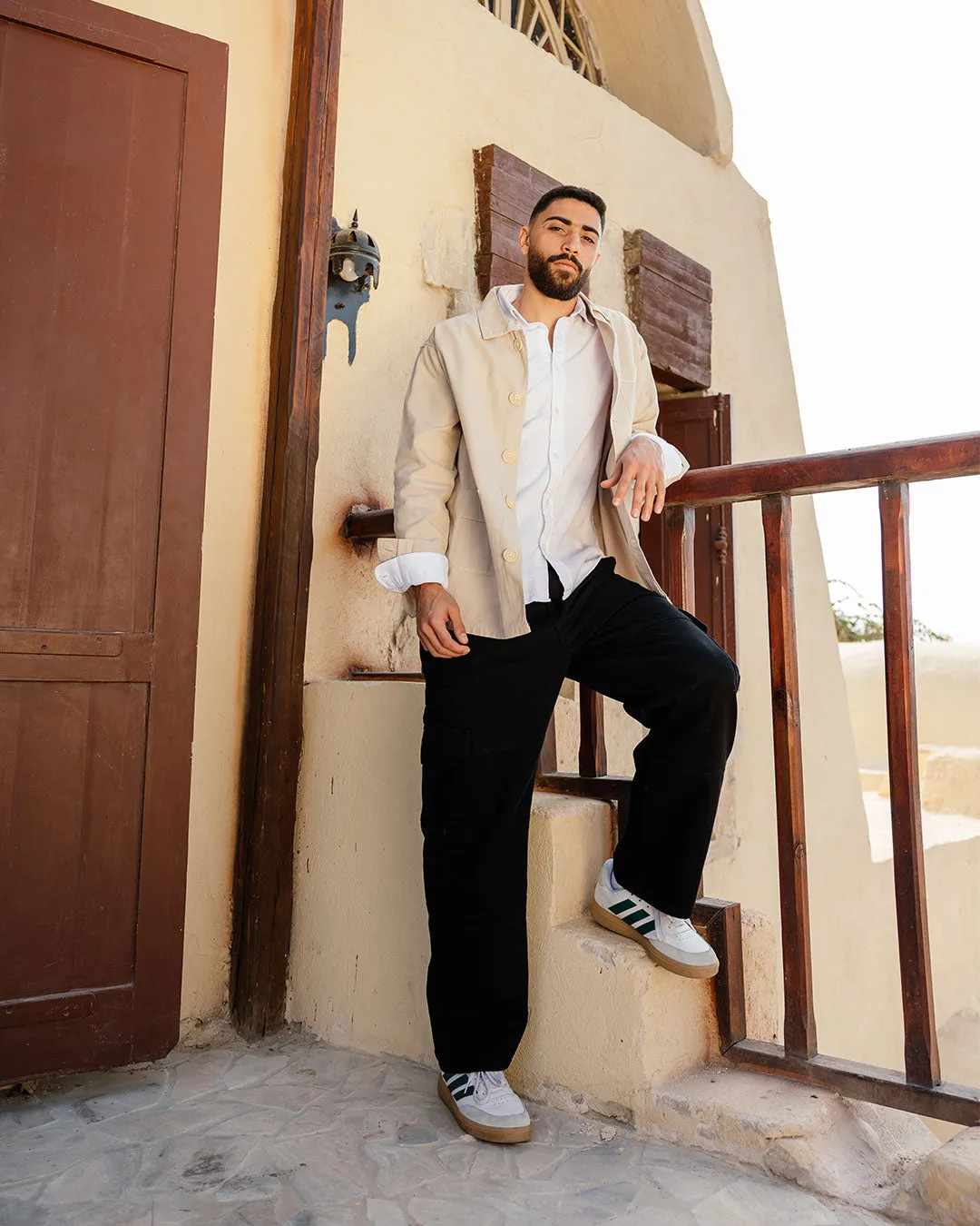 Men Gabardine Overshirt