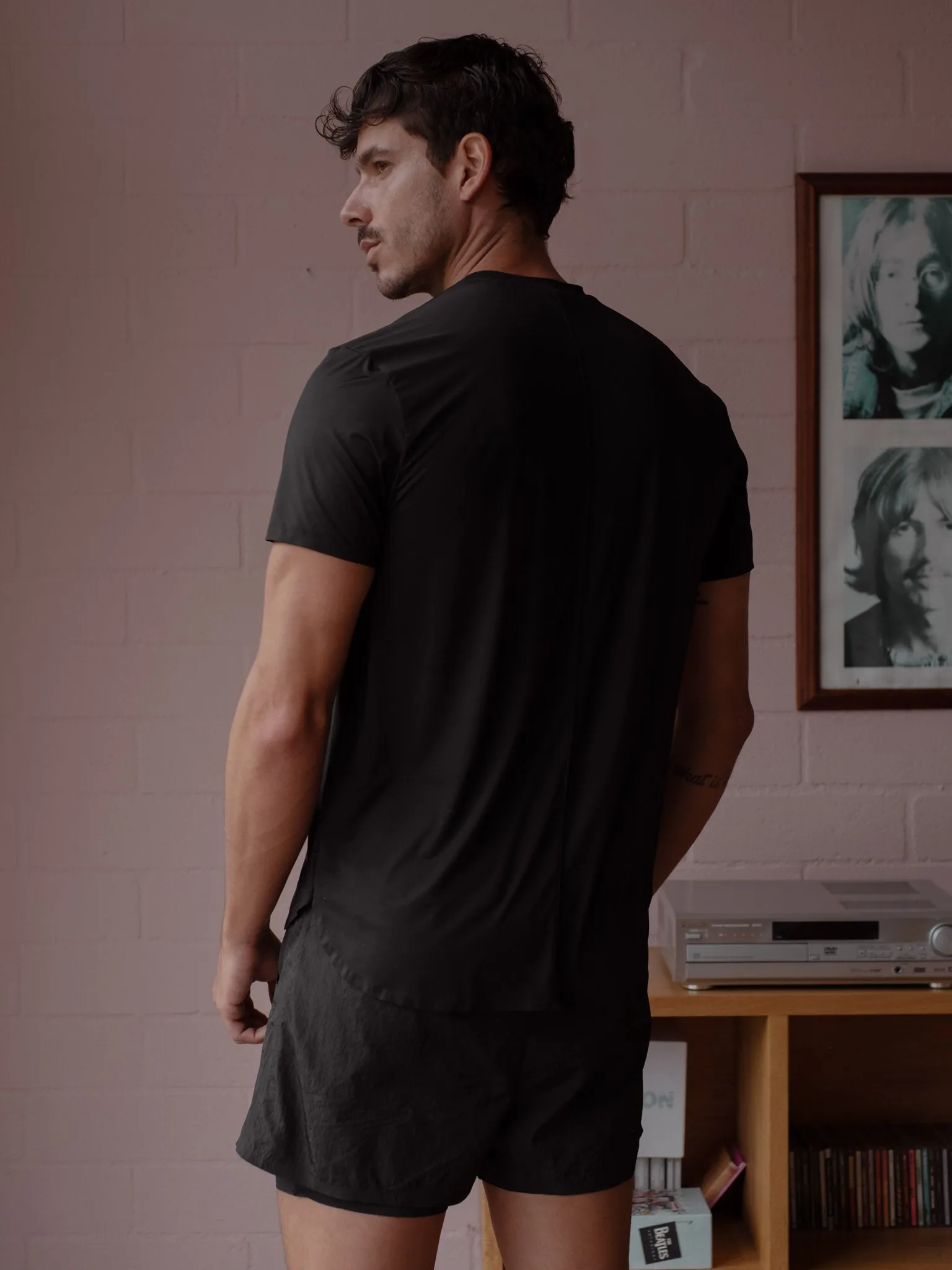 MEN TRAINING T-SHIRT - BLACK
