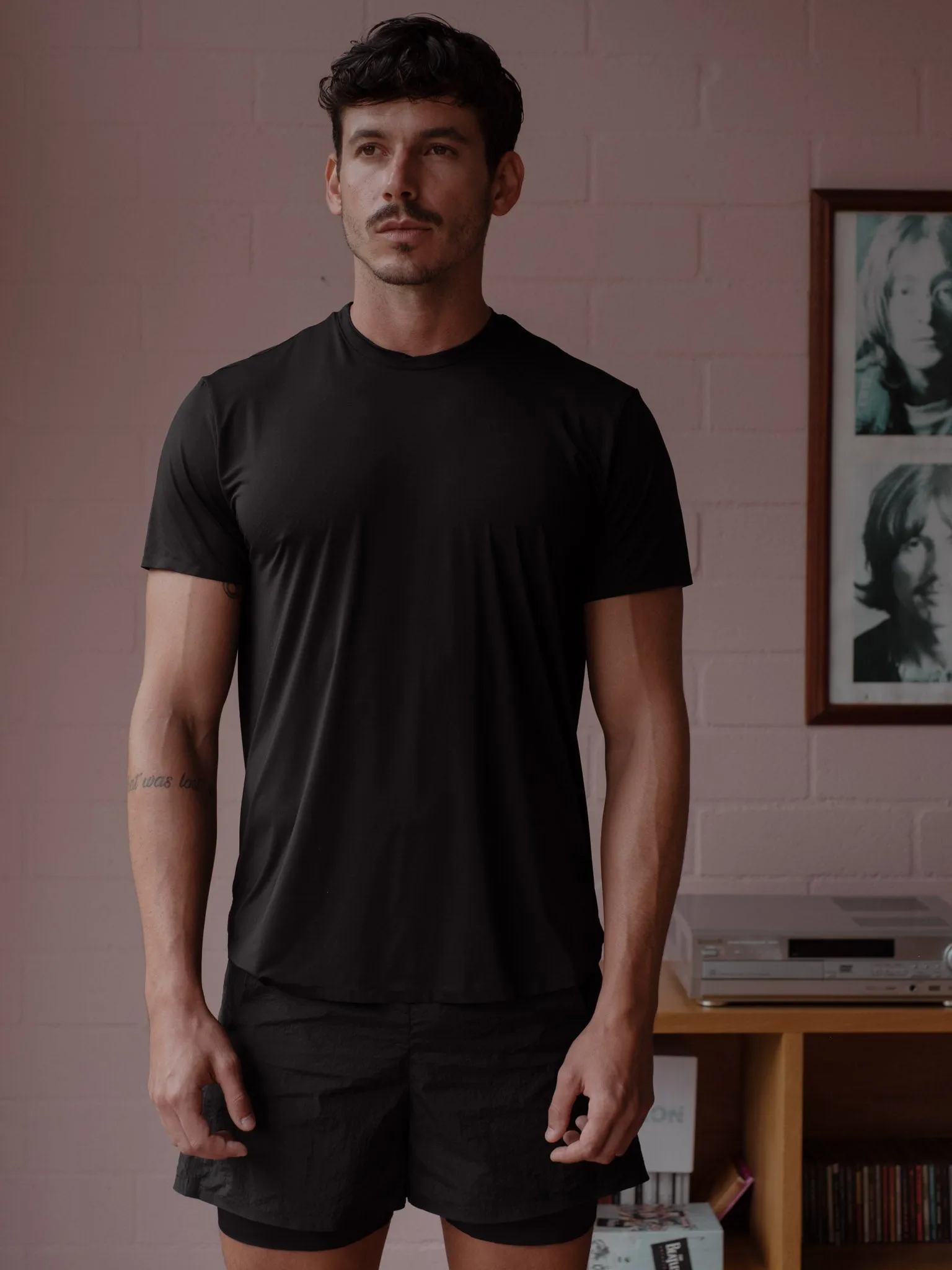 MEN TRAINING T-SHIRT - BLACK