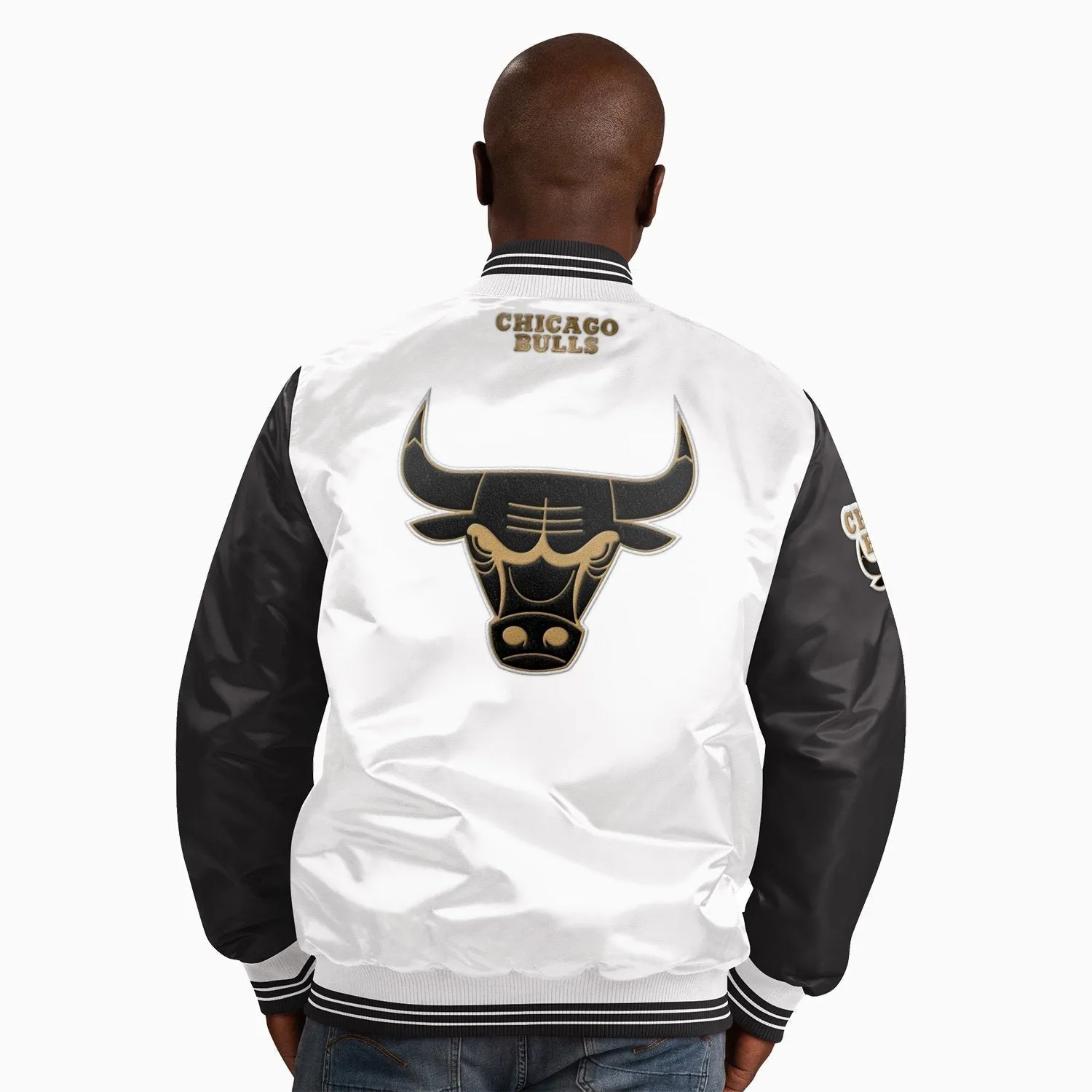Men's Chicago Bulls NBA Varsity Satin Jacket