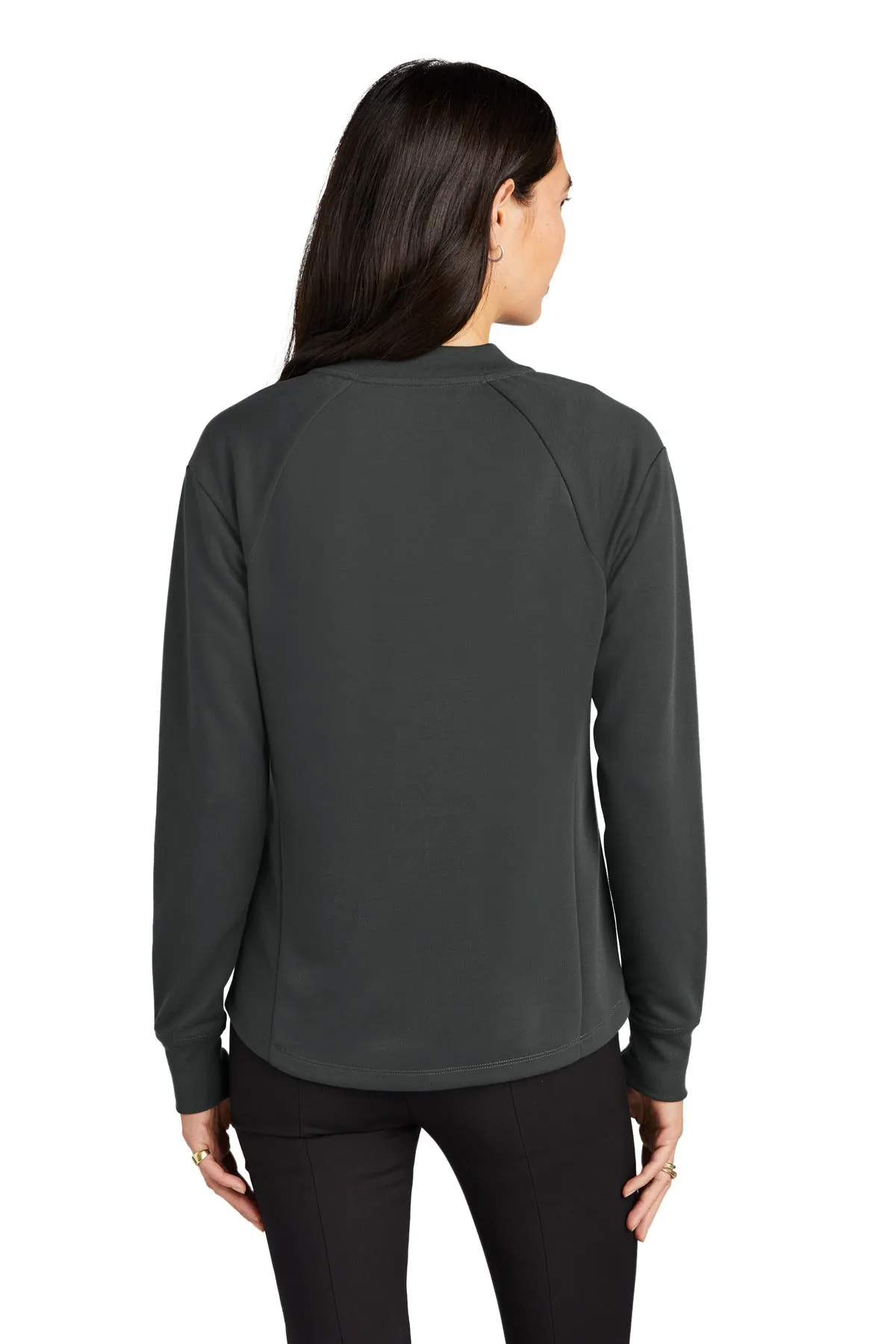 Mercer Mettle Women's Double-Knit Bomber MM3001 Anchor Grey