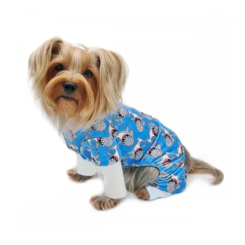 Minky Stretch Pajamas — Silly Shark
