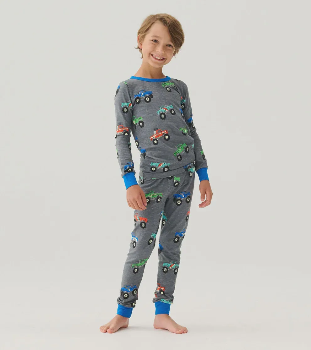 Monster Trucks Stretch Cotton Pajamas
