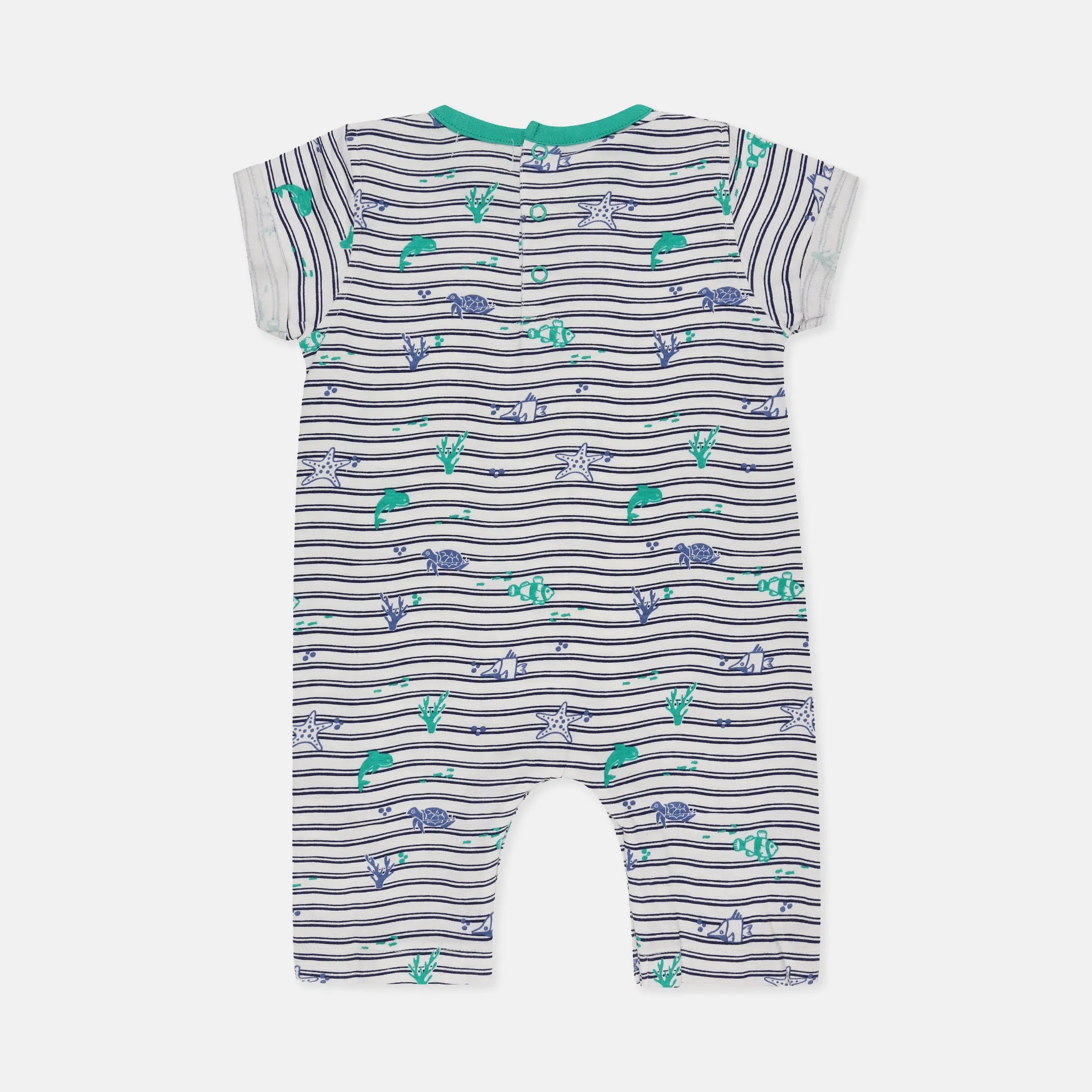 Multicoloured Sea Print Romper