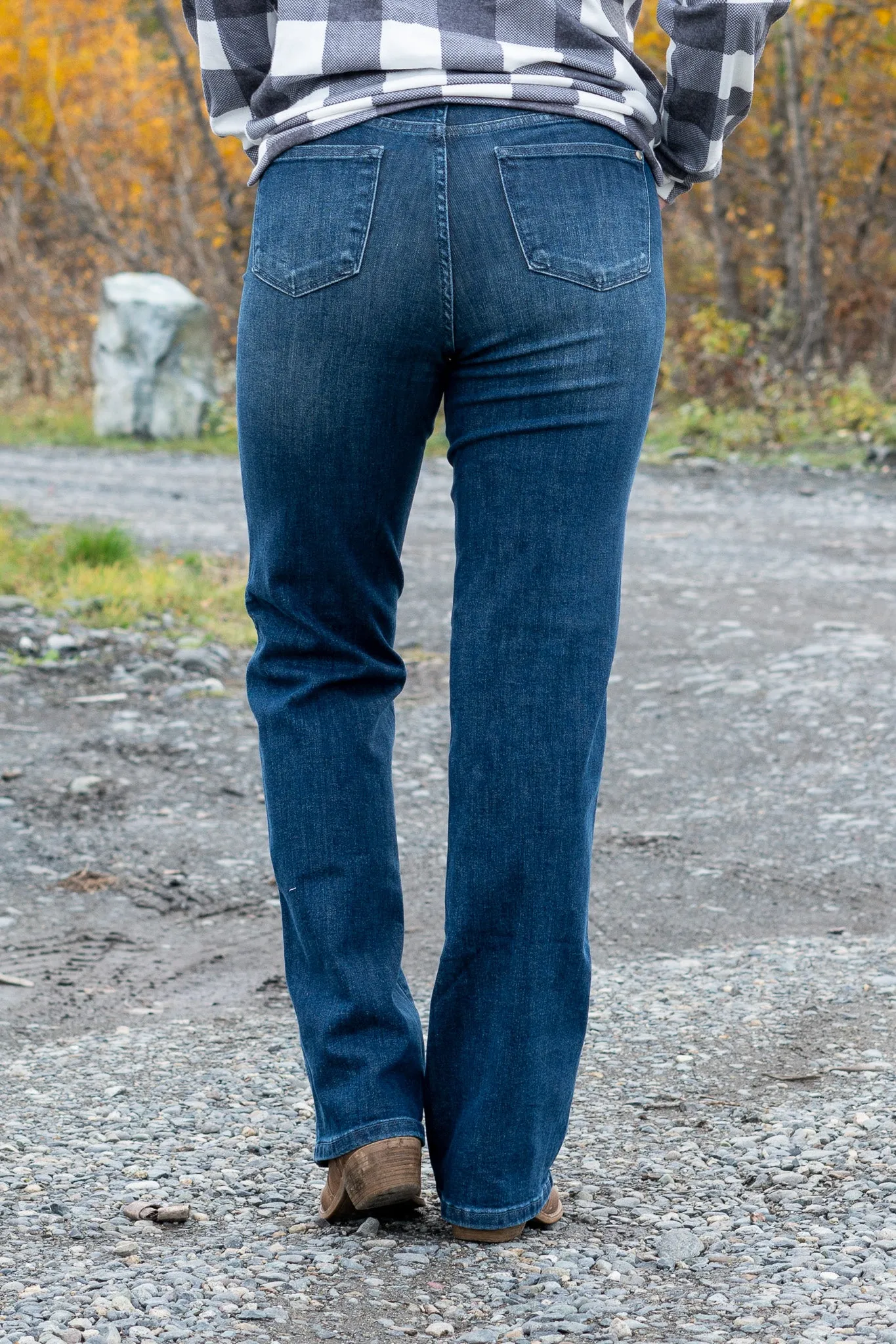 Muriel Mid Rise Control Top Classic Straight Jeans