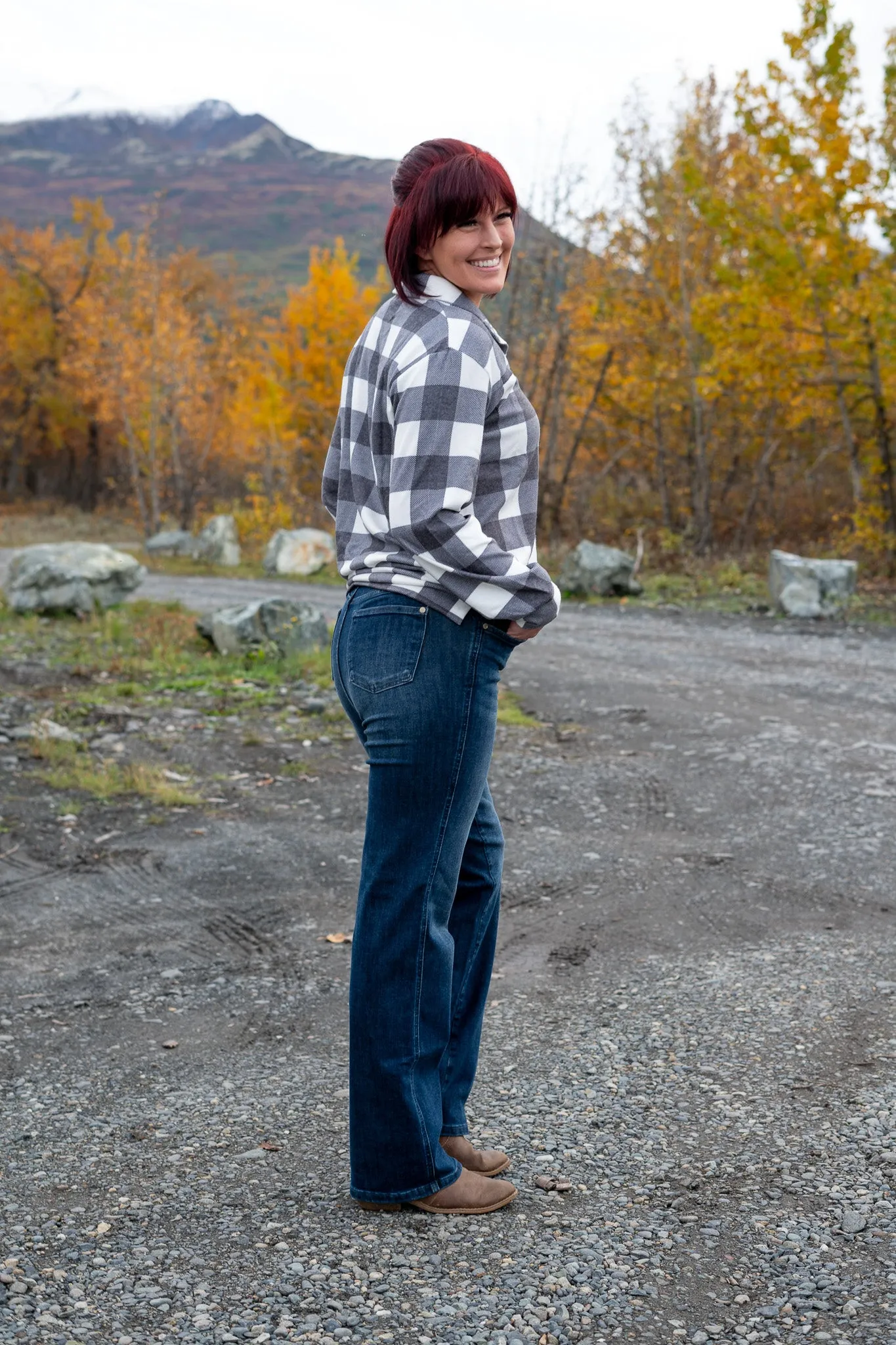 Muriel Mid Rise Control Top Classic Straight Jeans