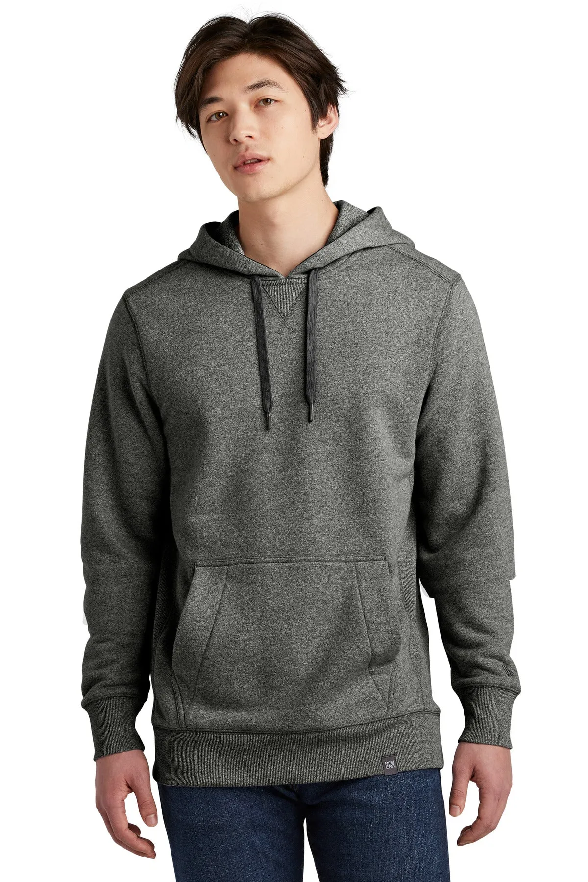 New Era  French Terry Pullover Hoodie. NEA500 Black Twist