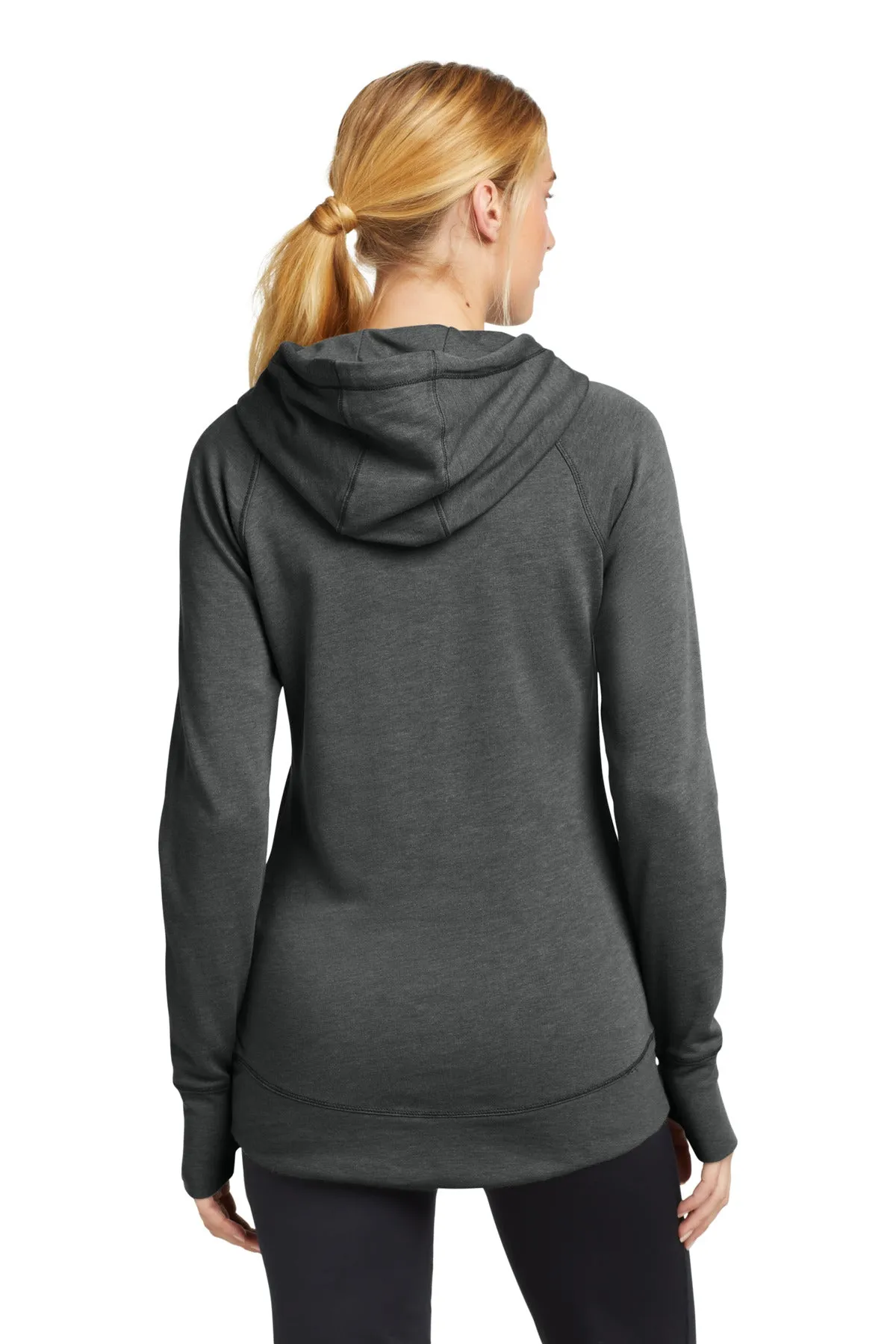 New Era  Women's Tri-Blend Fleece Pullover Hoodie. LNEA510 Black Heather