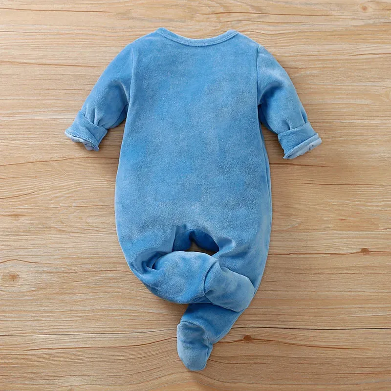 Newborn Cartoon Dinosaur Jumpsuit