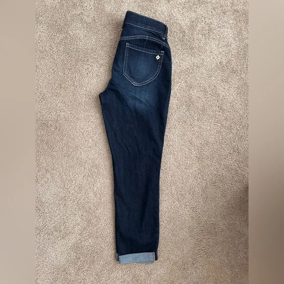 NWT Democracy Ab Solution Core Essential Women's Dark Blue Jeans 6
