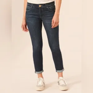 NWT Democracy Ab Solution Core Essential Women's Dark Blue Jeans 6