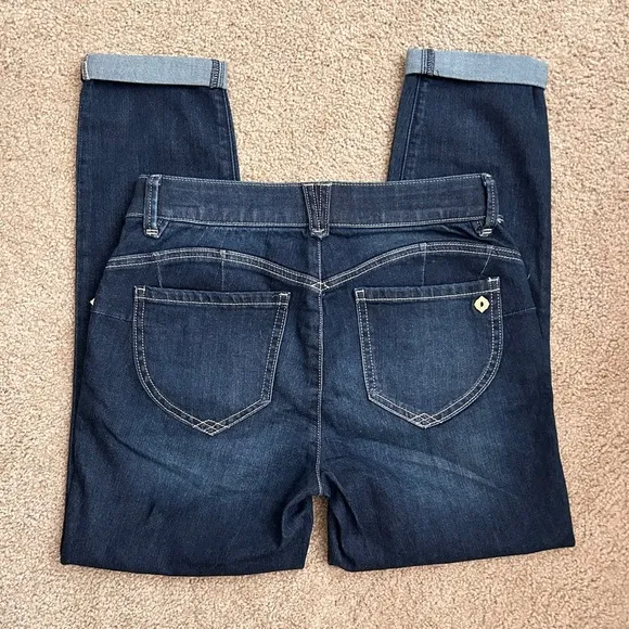 NWT Democracy Ab Solution Core Essential Women's Dark Blue Jeans 6