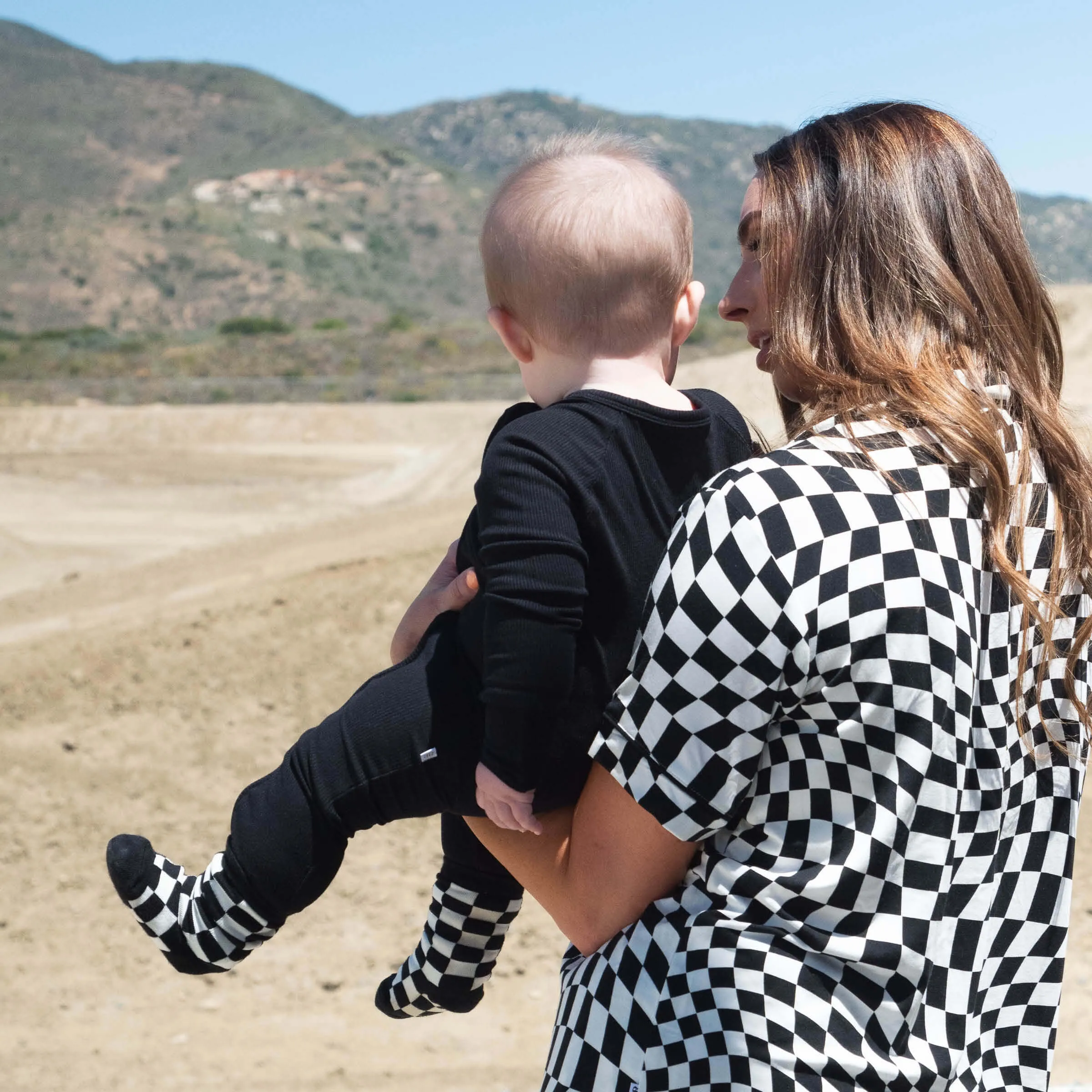 Onyx Ribbed | Bamboo Zip Romper