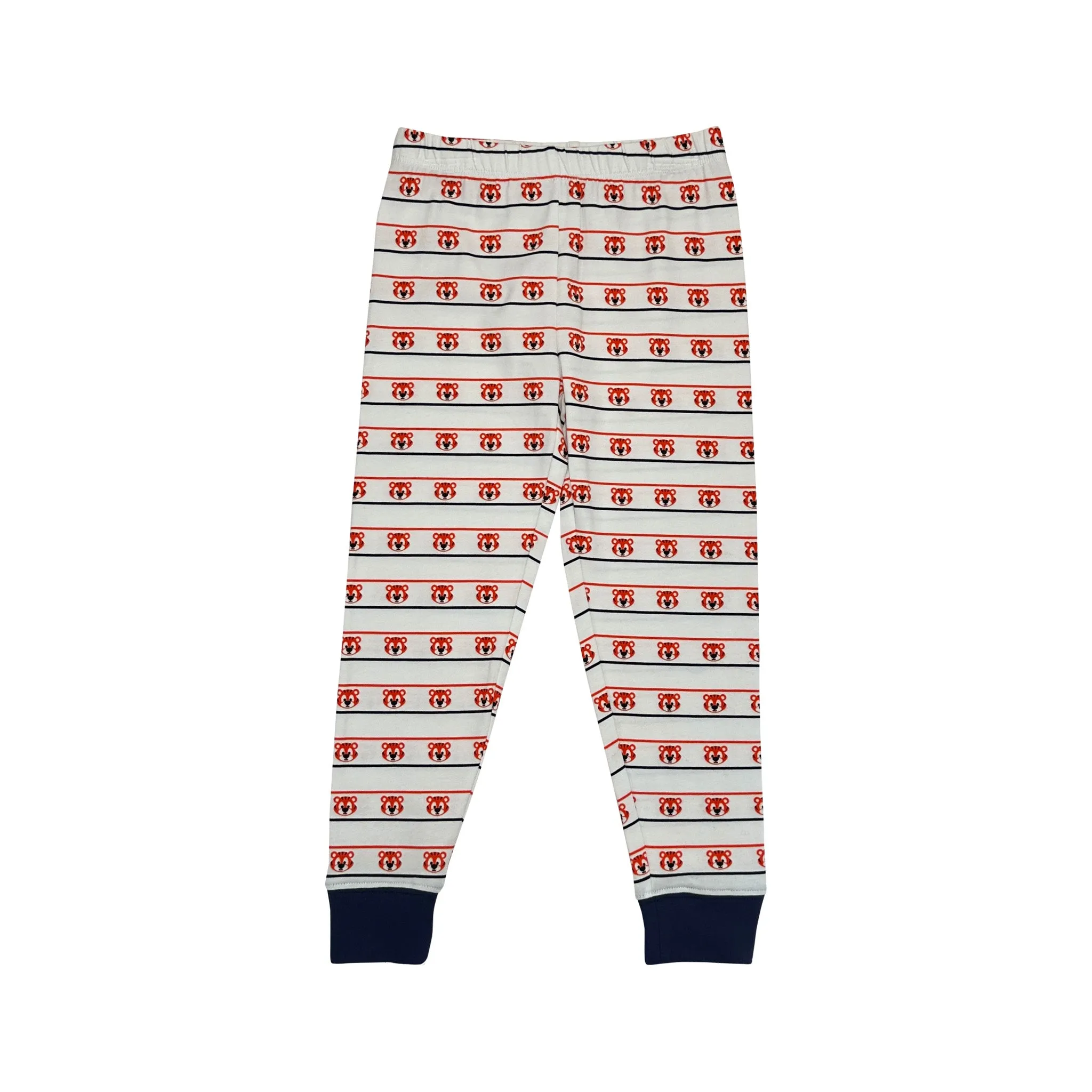 Orange & Navy Tiger Boy's PJ Set