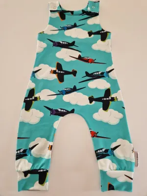 Organic Flying Planes Romper