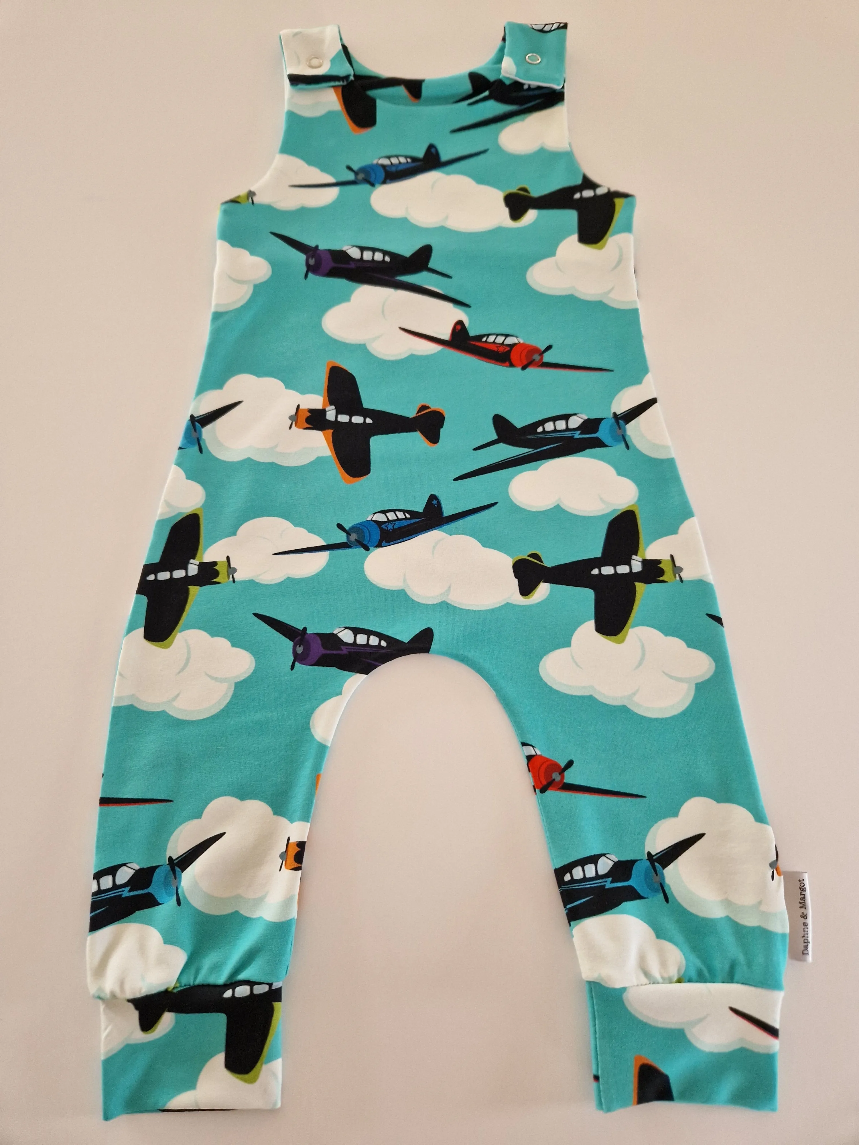 Organic Flying Planes Romper