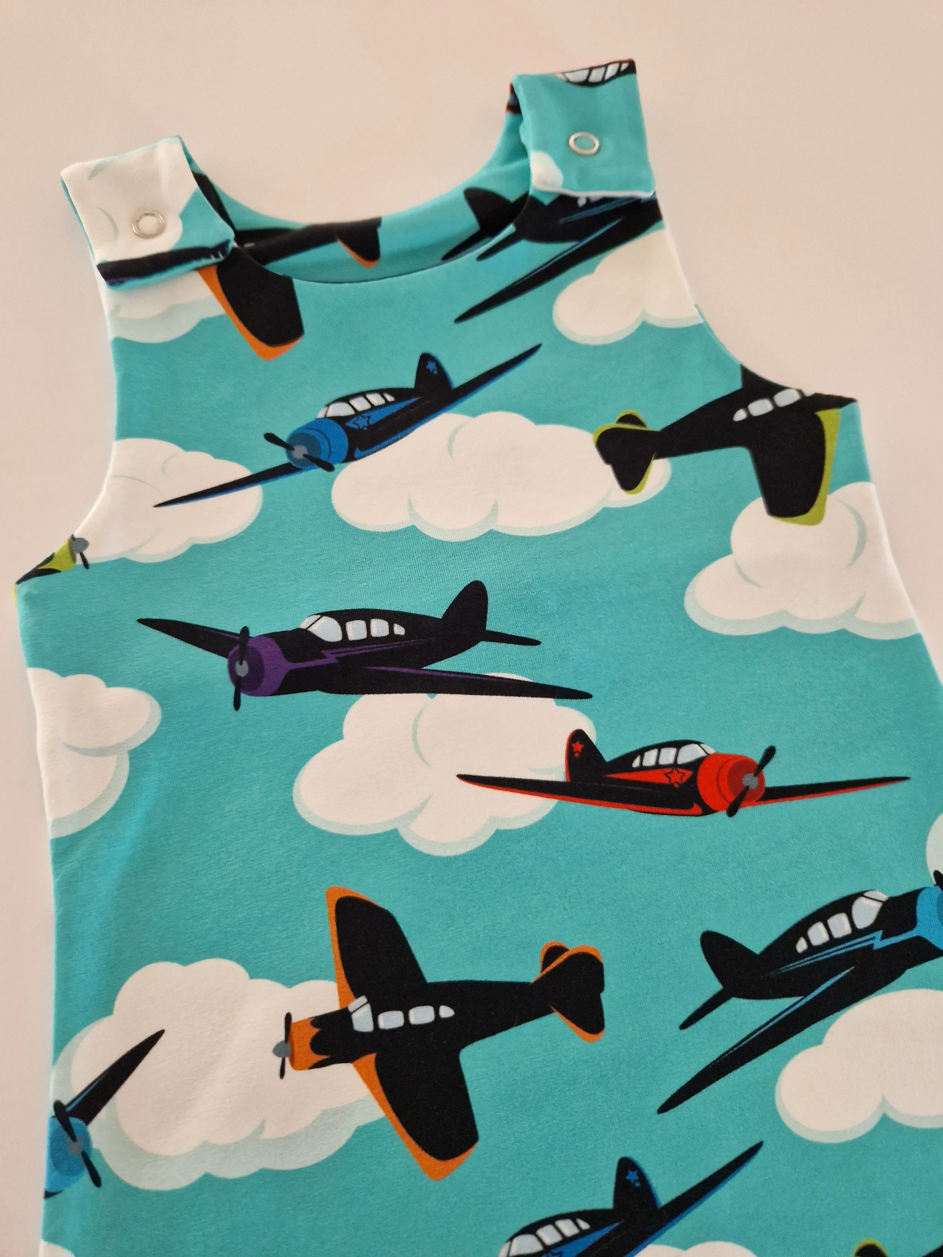 Organic Flying Planes Romper