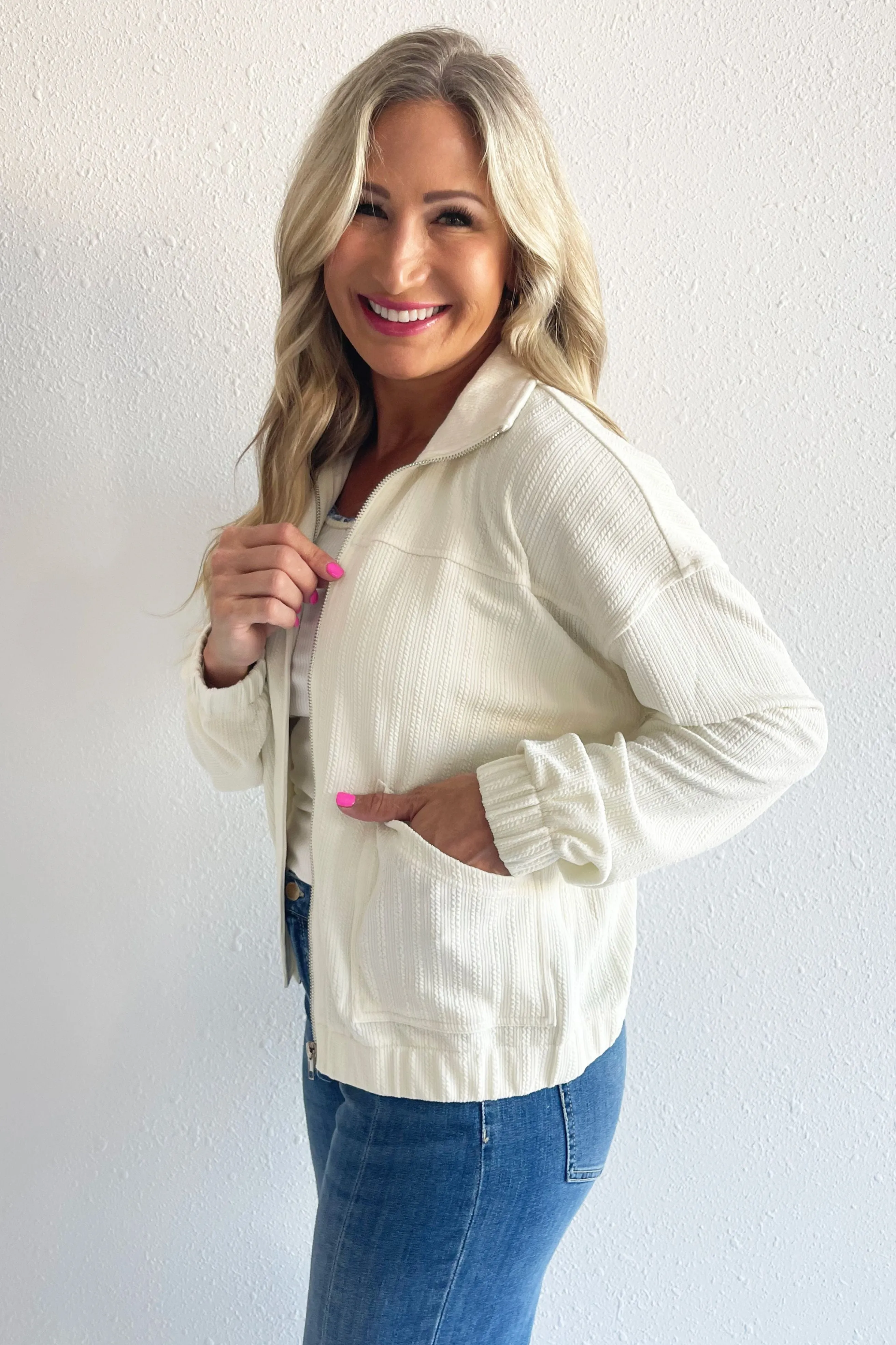 Patch Pocket Bomber Jacket