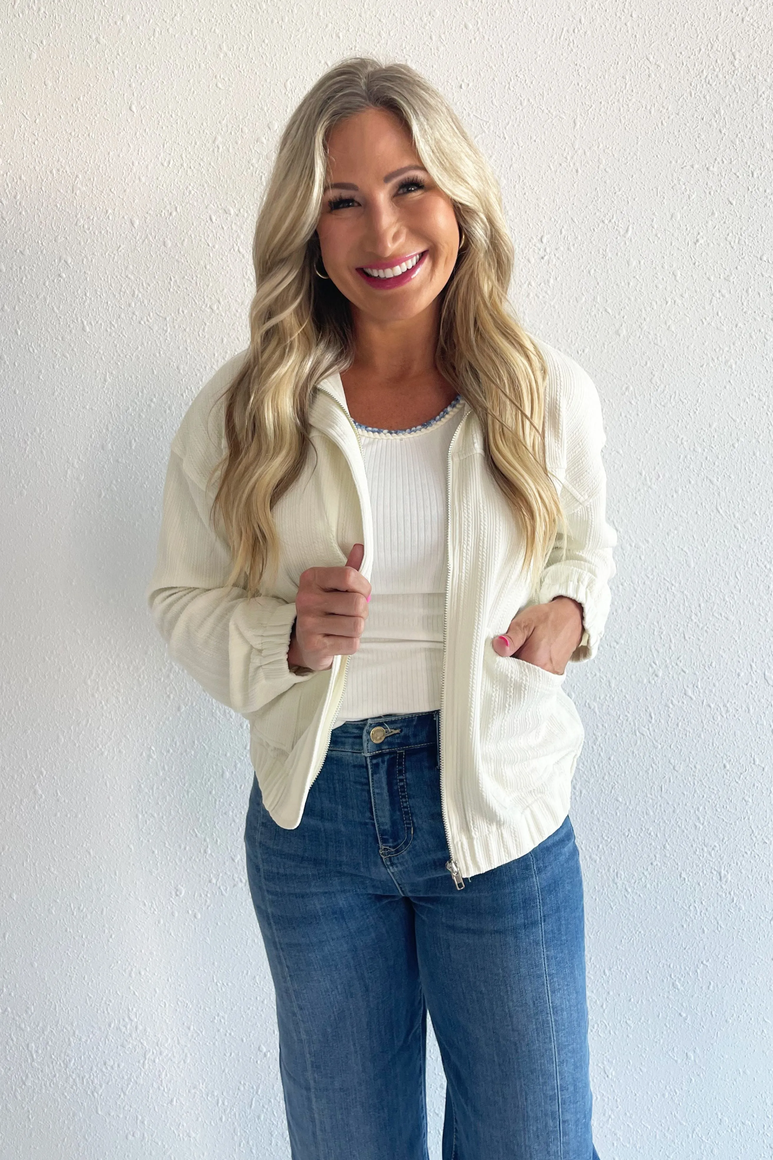 Patch Pocket Bomber Jacket