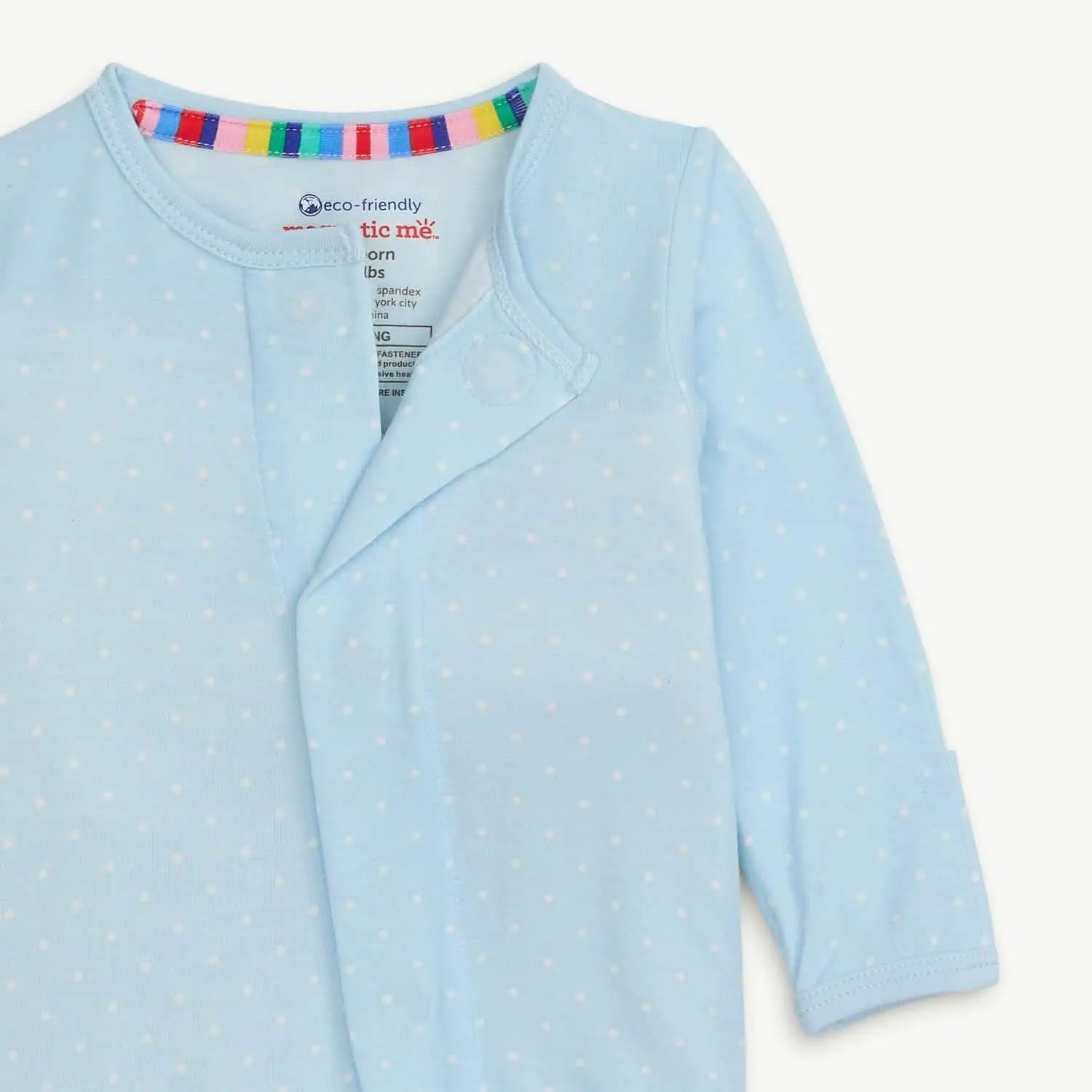 Pin Dot Blue Footie