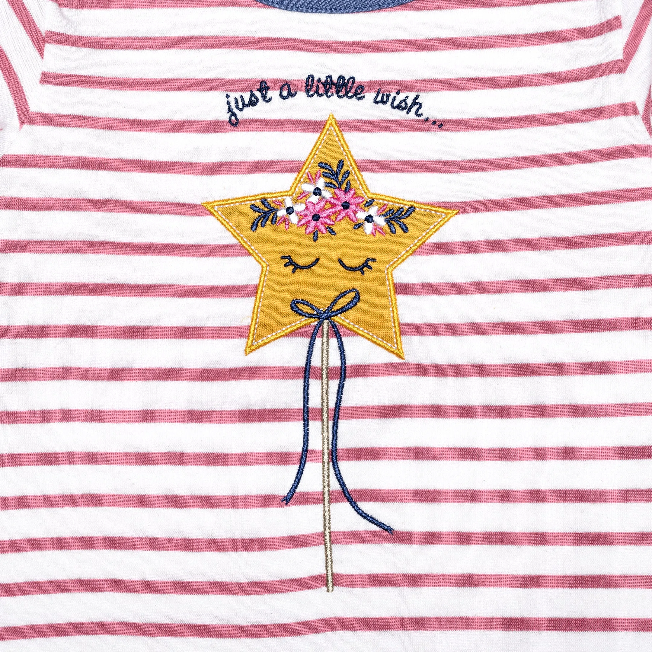 Pink Stripe Print Romper