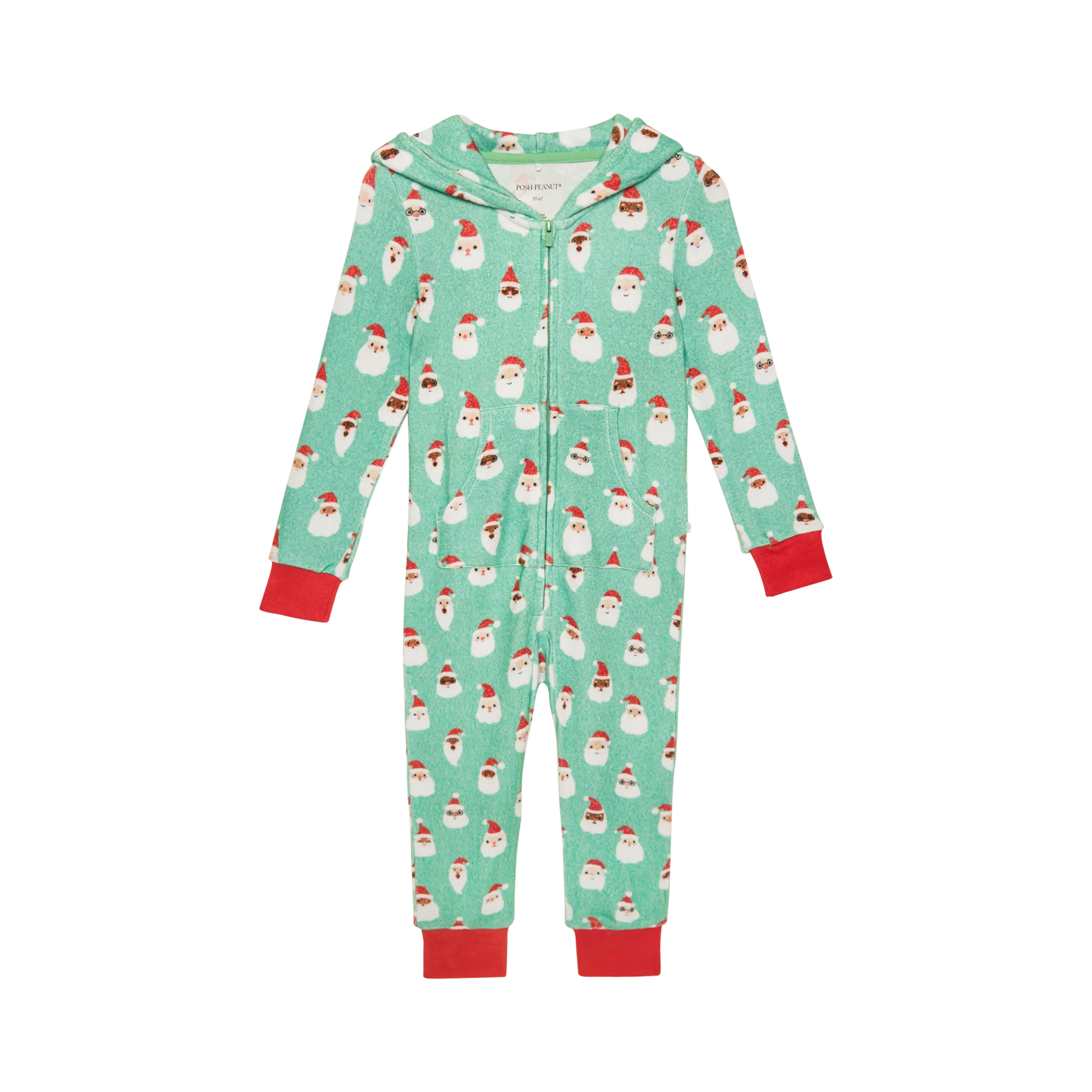 Posh Peanut- Santa Medley Pacci Hooded Playsuit