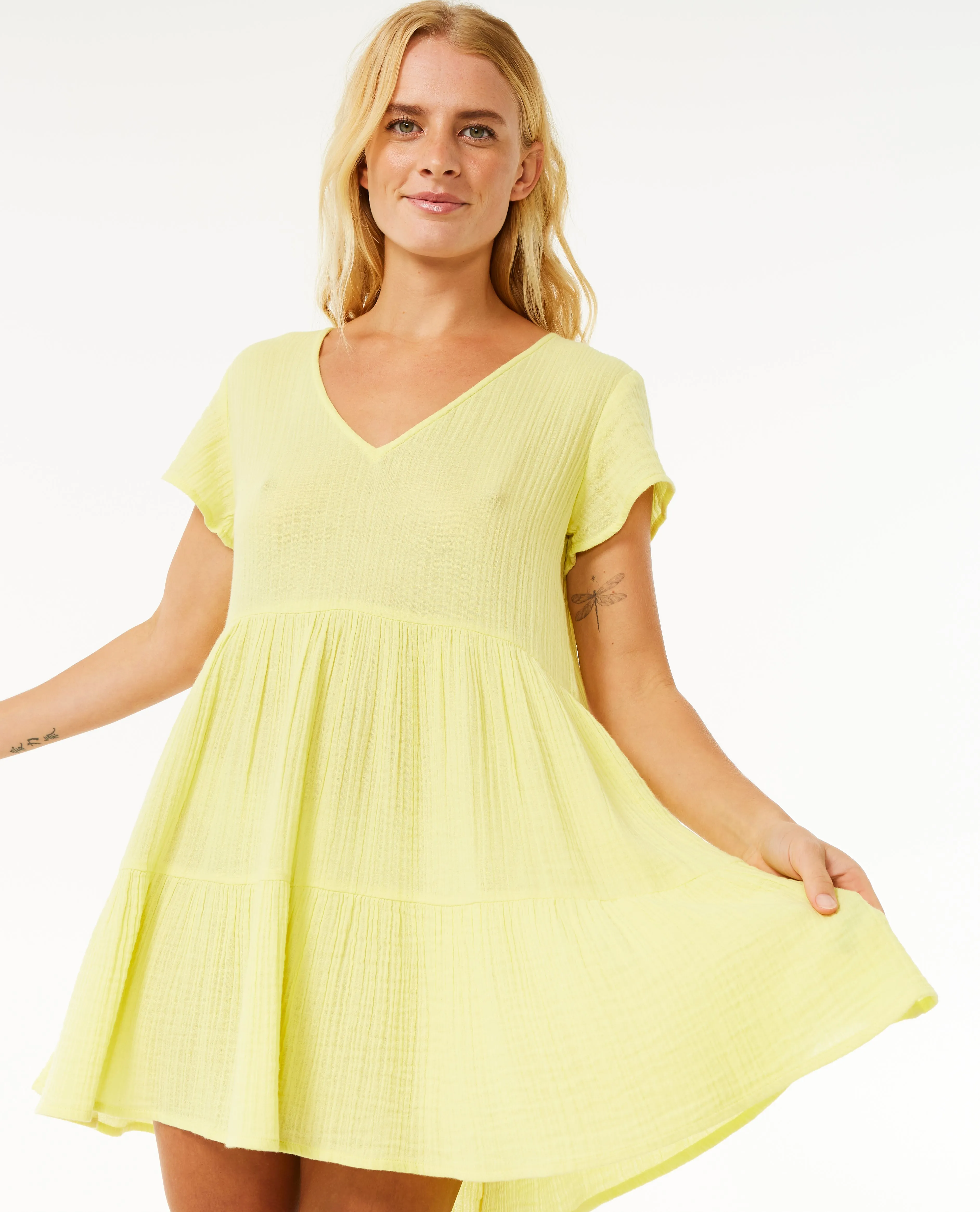 PREMIUM SURF DRESS - BRIGHT YELLOW