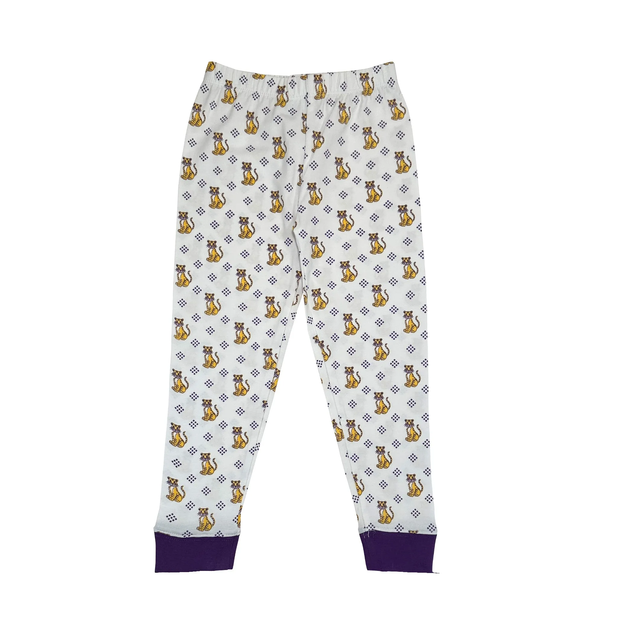 Purple Tiger Boy's PJ Set