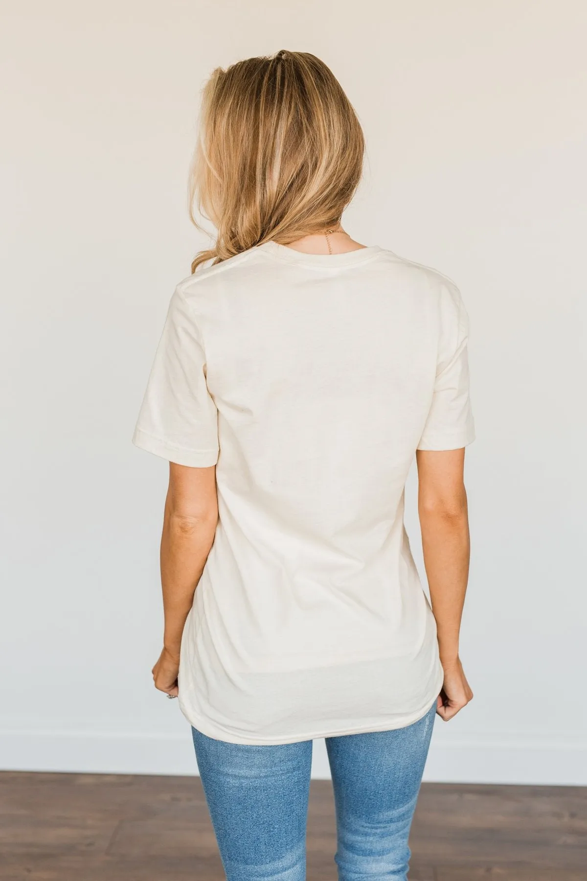 "Mama" Colorful Graphic Tee- Cream