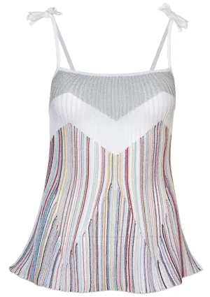 Rib Knit Spaghetti Strap Top