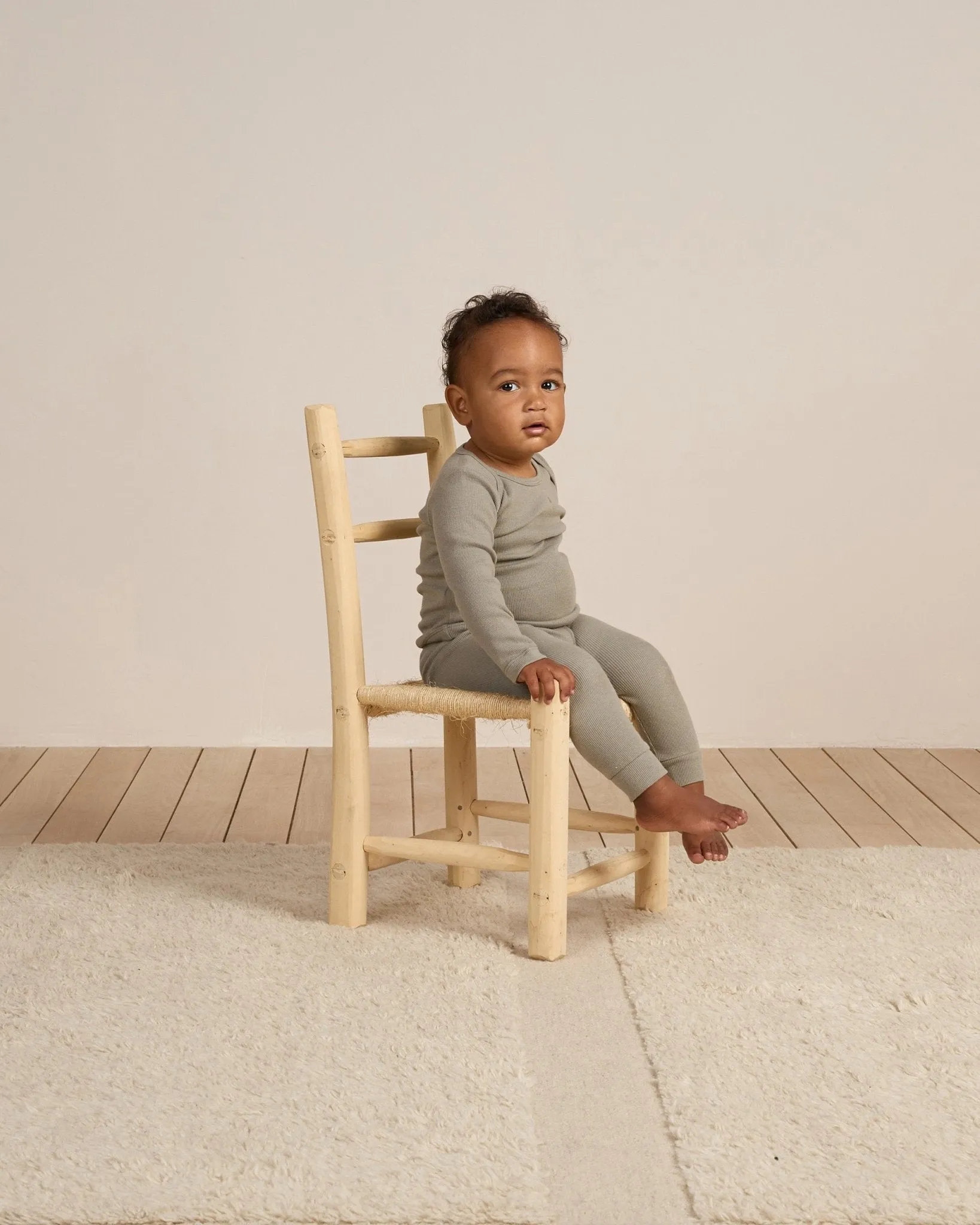 Ribbed Tee   Legging Set || Basil