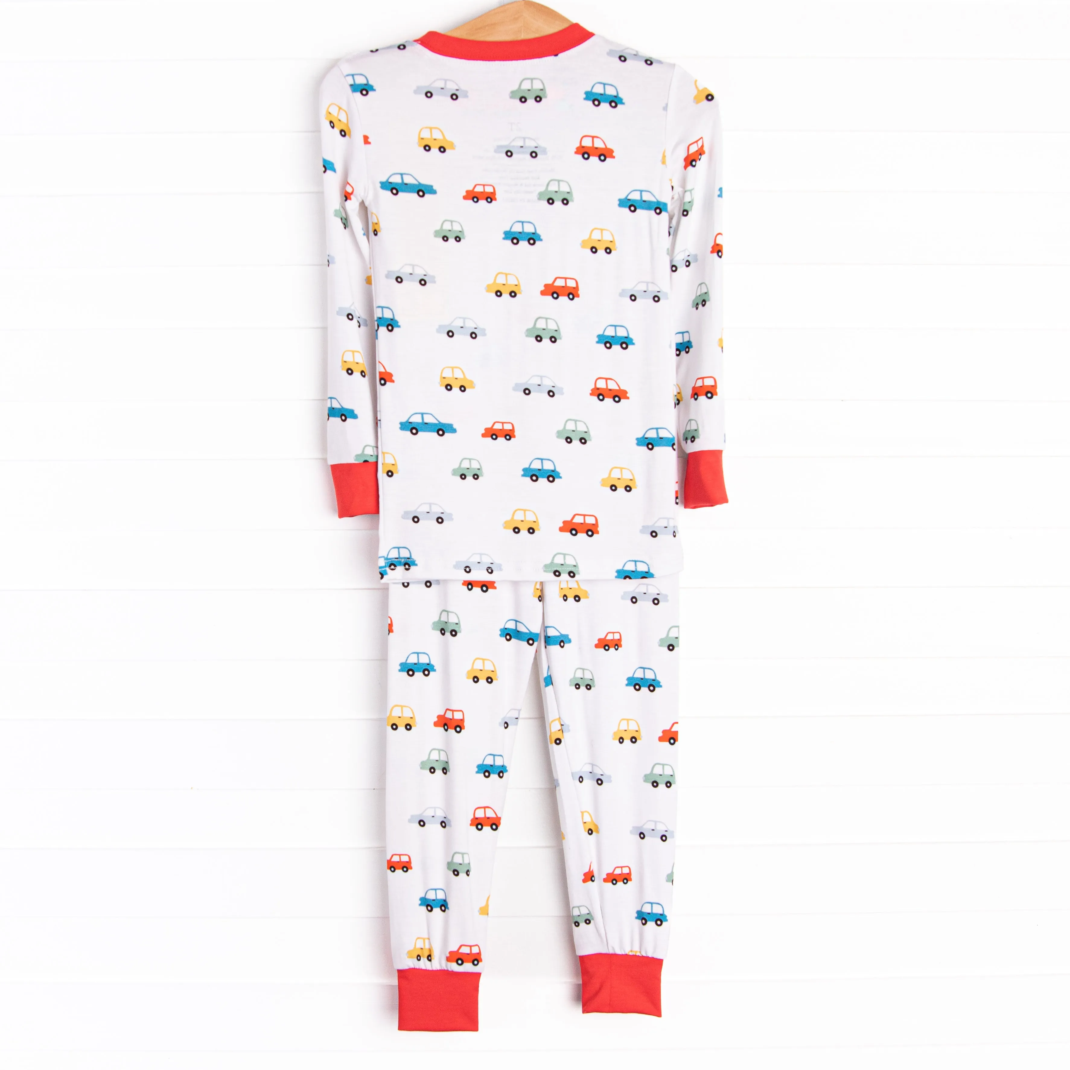 Rush Hour Bamboo Pajama Set, Red