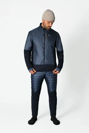 SAMPLE - Men's Lyell Hyrbid Grid Fleece-Blue moon